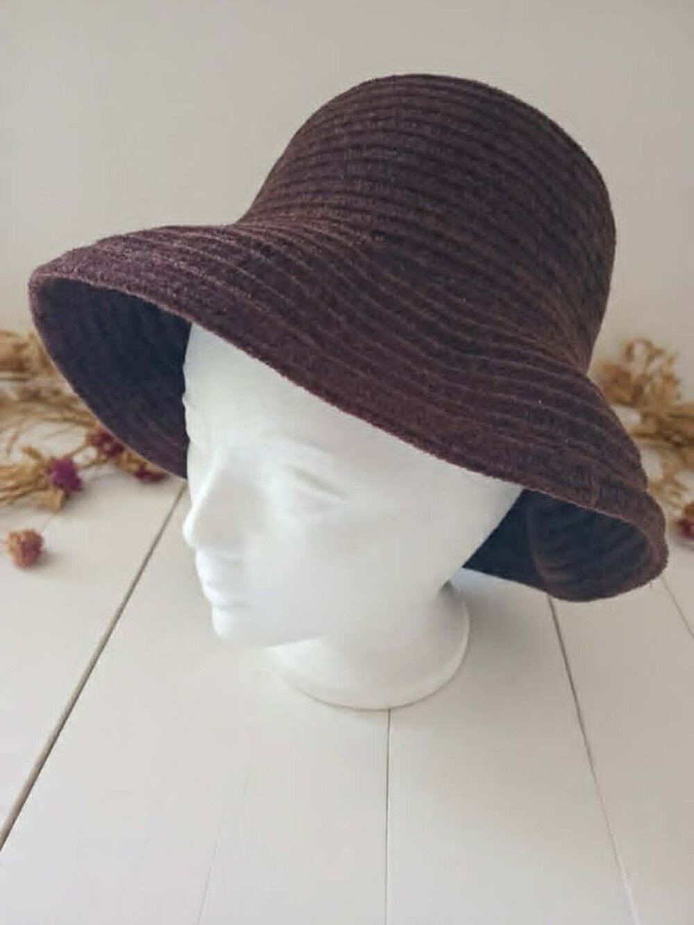 Jessica Dark Brown Bucket Hat